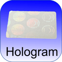 Hologram overlay voor plastic cards